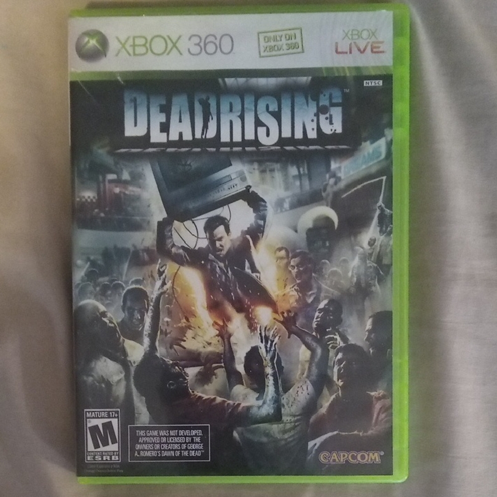 DEADRISING XBOX 360 Video Game 2006 Y2K Capcom/Microsoft PLAYS FINE M For Mature